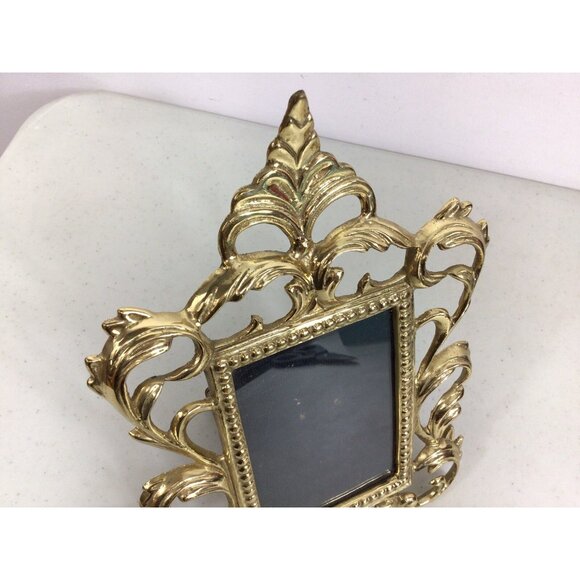 Ornate Brass Picture Frame Made in India - Picture 7 of 8